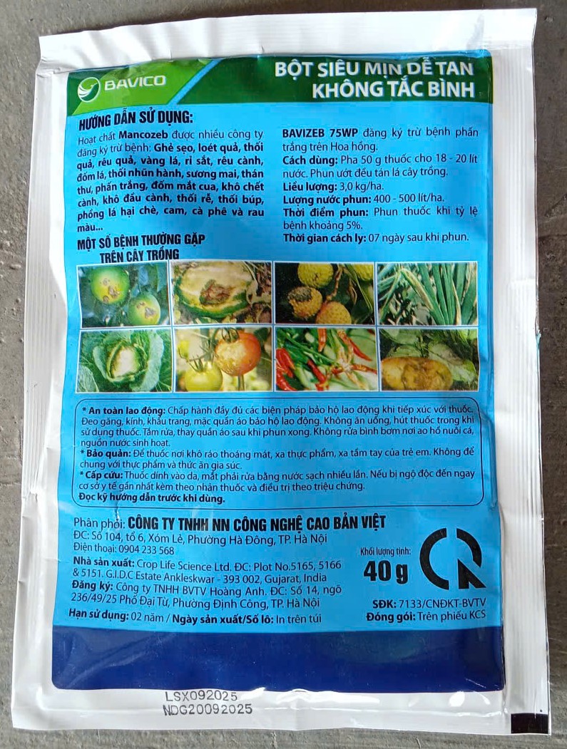 MAN USA ( Ghẻ sẹo, thối rễ, thối búp )
