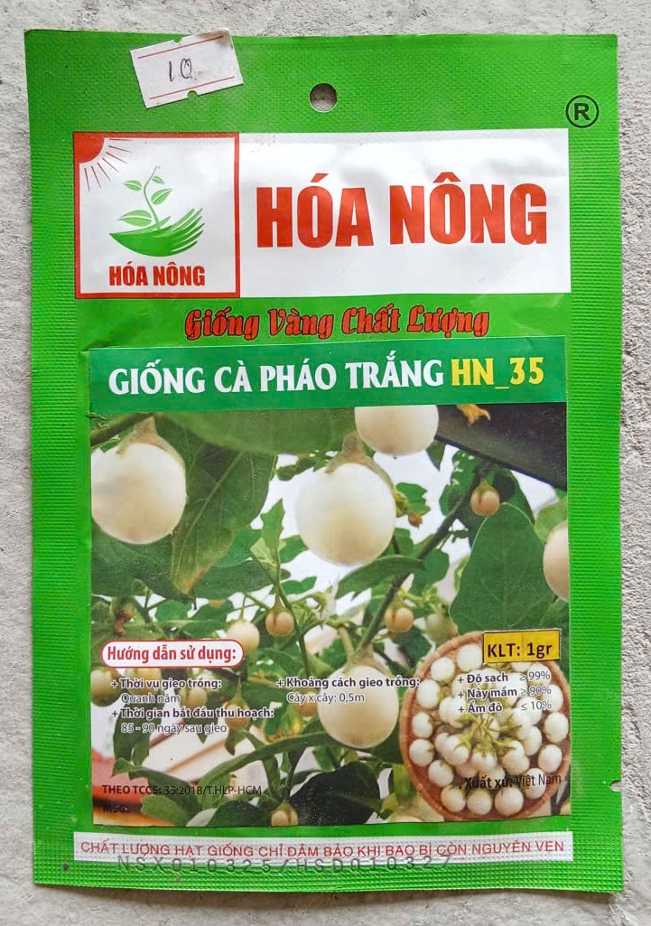 Cà Pháo Trắng HN 35 - Hóa Nông ( Gói )