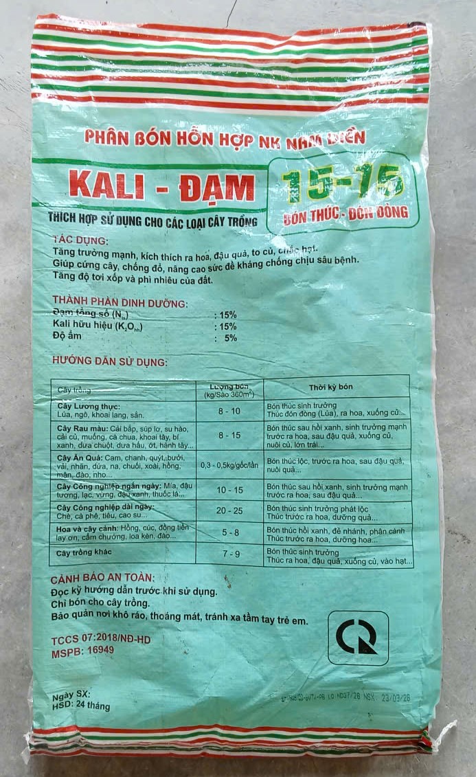 Kali Đạm 15-15 ( 350k )