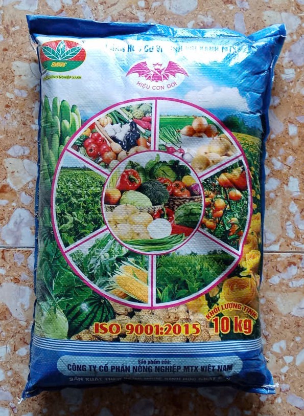 Phân bón hữu cơ - vi sinh Voi Xanh MTX