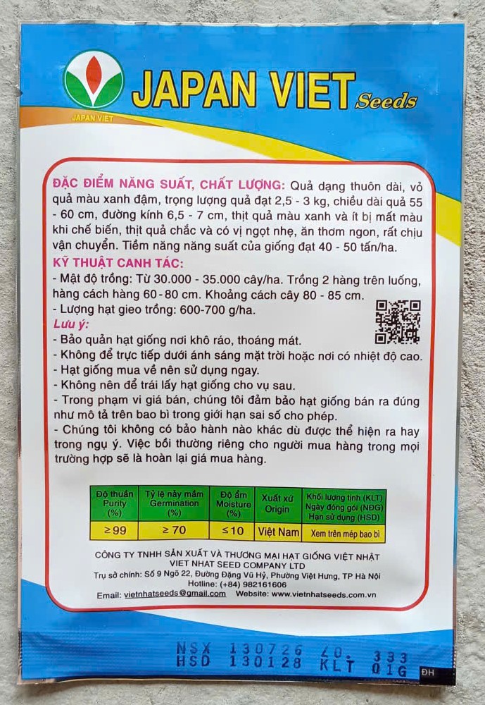 Bí Sặt Xanh VN.22 ( Gói )