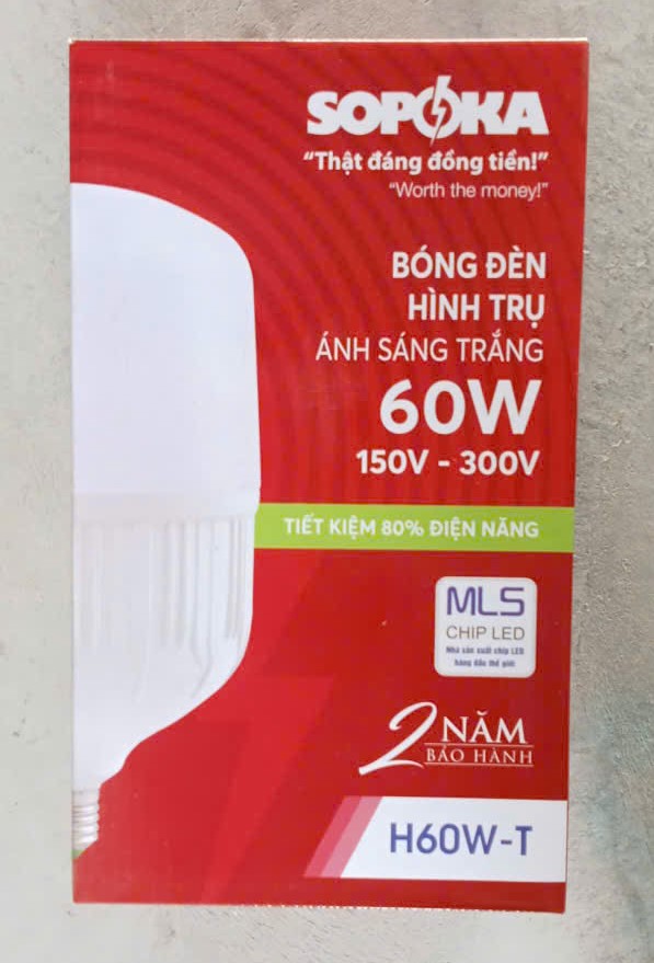 Bóng đèn LED công suất cao 60W H60W-T ( Chiếc )