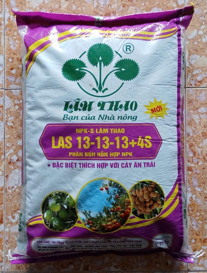 NPK-S Lâm Thao LAS 13-13-13+4S. ( 425k )