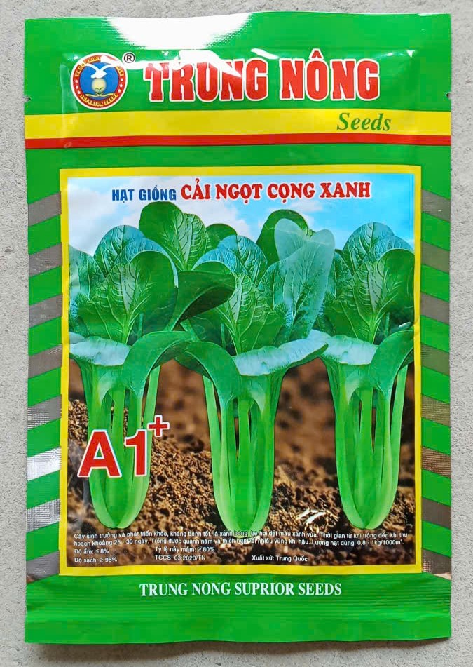 Cải Ngọt Cọng Xanh A1+ ( Cải Thìa )