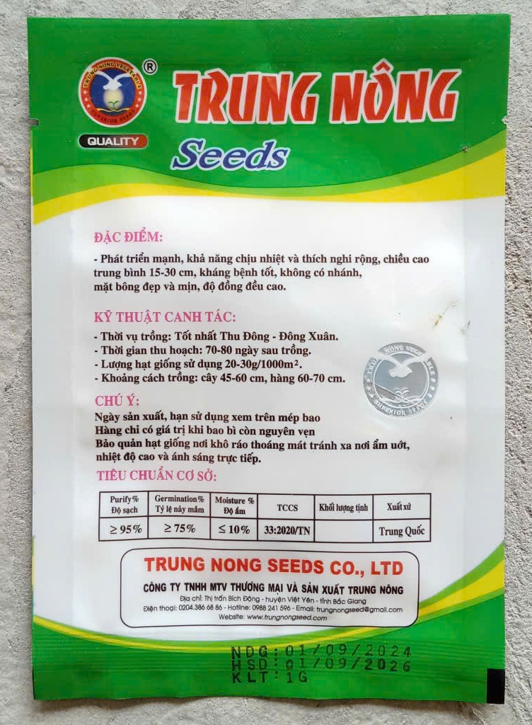 Súp lơ xanh F1 AVENGER TN 80 - TRUNG NÔNG