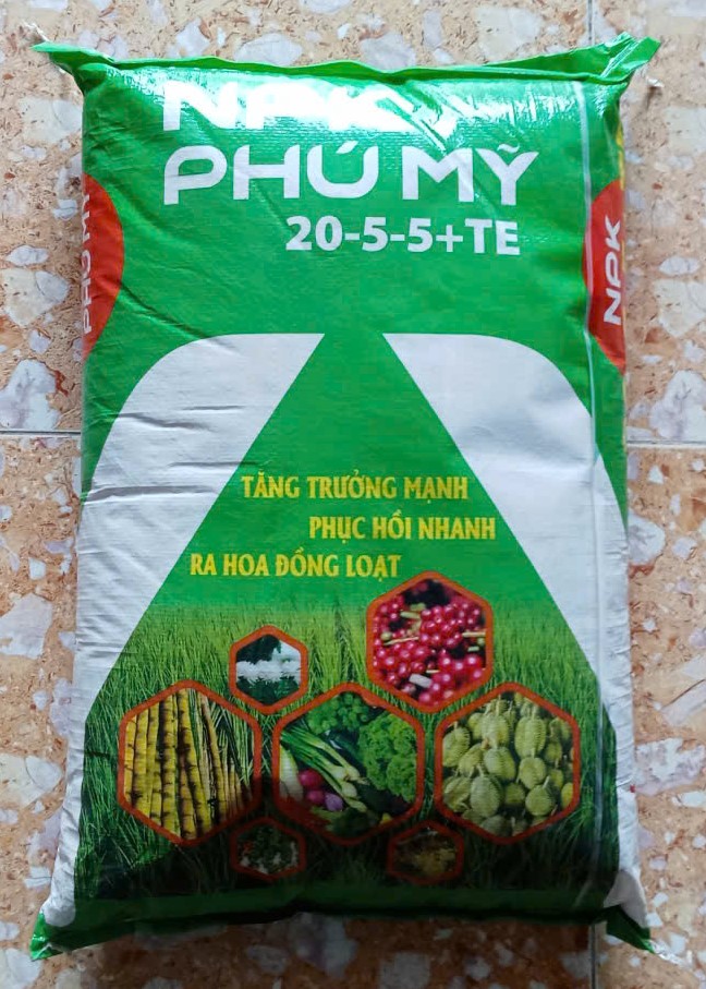 NPK Phú Mỹ 20-5-5+TE ( 400k )