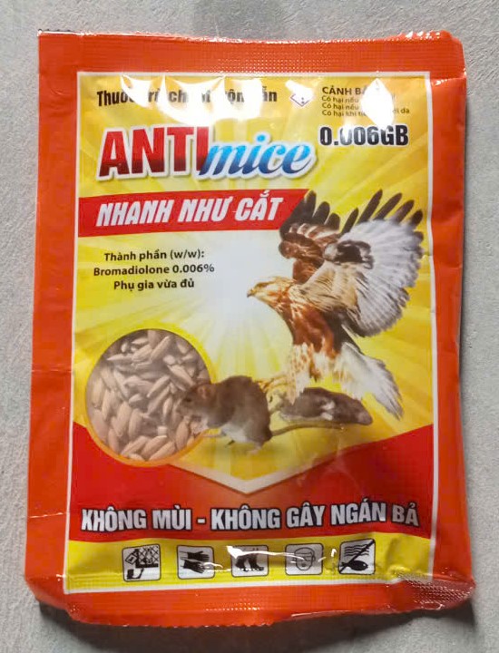 Thuốc diệt chuột Antimice 0.006GB 55 Gram