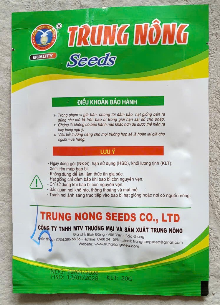 Rau Đay Trắng TN241 - Trung Nông Seeds ( Gói )