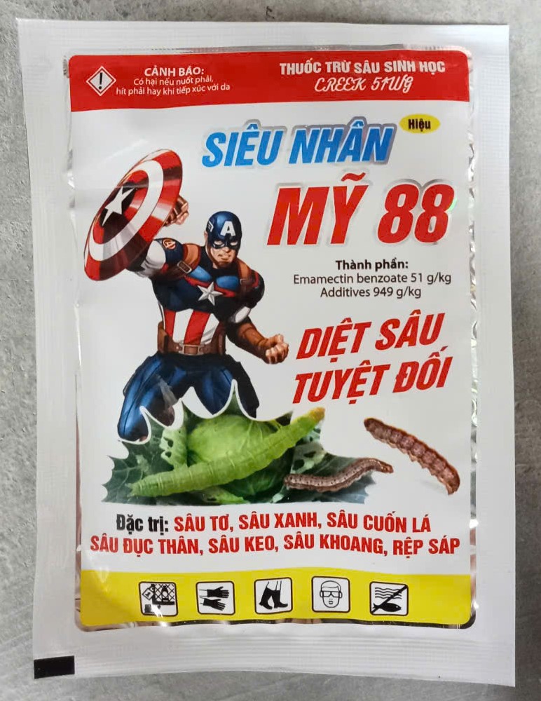 SIÊU NHÂN MỸ 88 ( Cuốn lá, Đục thân, khoang, rệp )