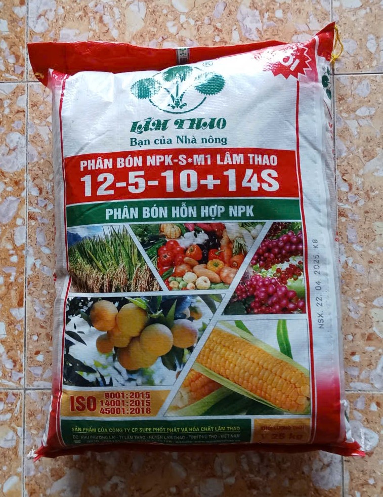 NPK-S M1 Lâm Thao 12-5-10+14S ( 350k )