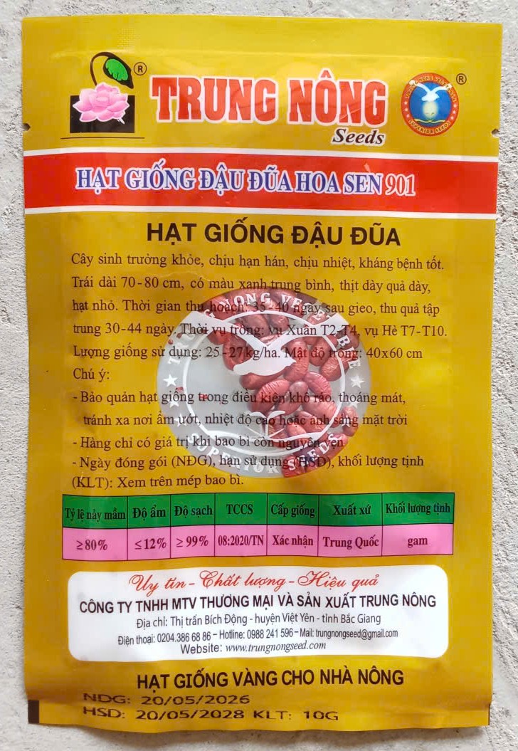 Đậu đũa Hoa Sen 901 - TRUNG NÔNG Seeds