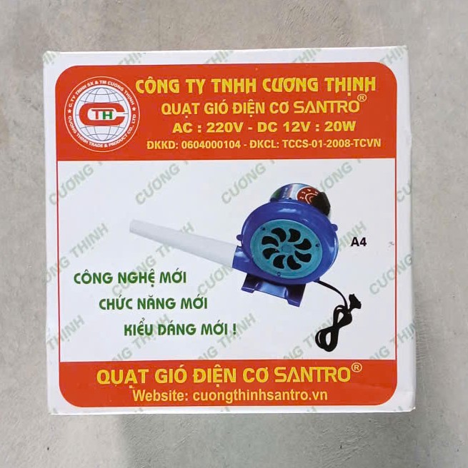 Quạt Khò, Quạt gió điện cơ SANTRO