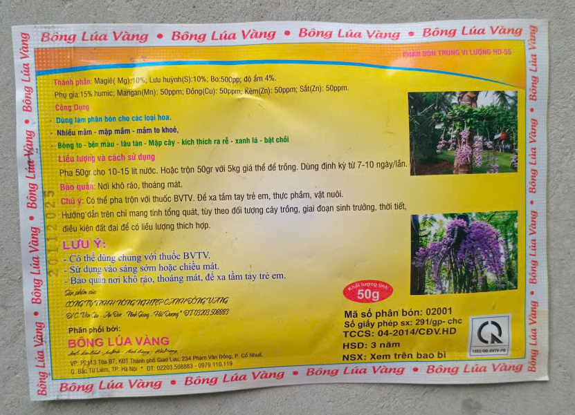 CHUYÊN DÙNG CHO HOA LAN