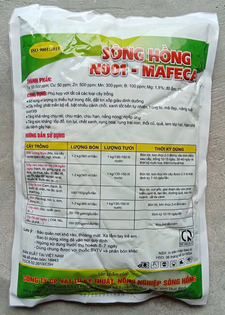 SÔNG HỒNG N001 - MAFECA