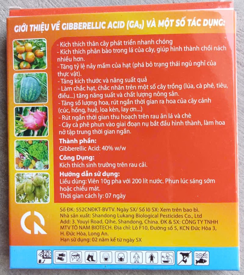GA3 - Kích thích sinh trưởng